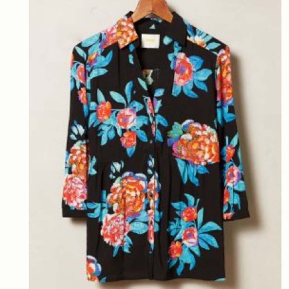 Maeve Woodland walk button down size 0
